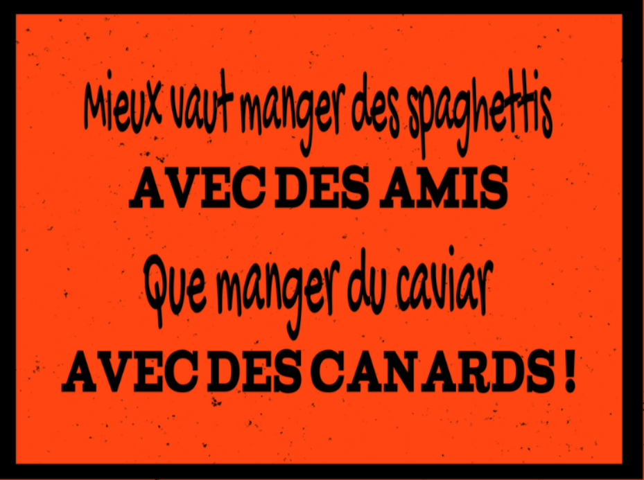 Manger des spaghettis
