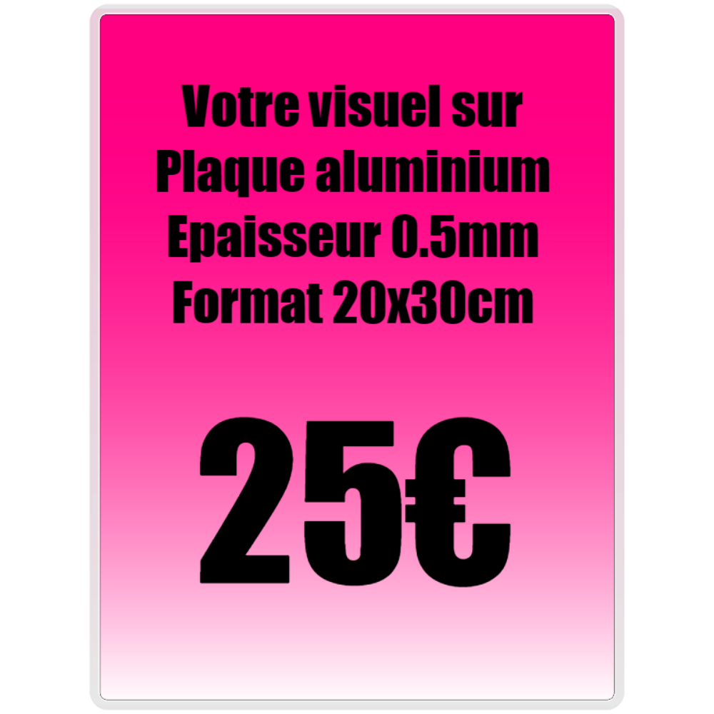 Plaque en métal personnalisée